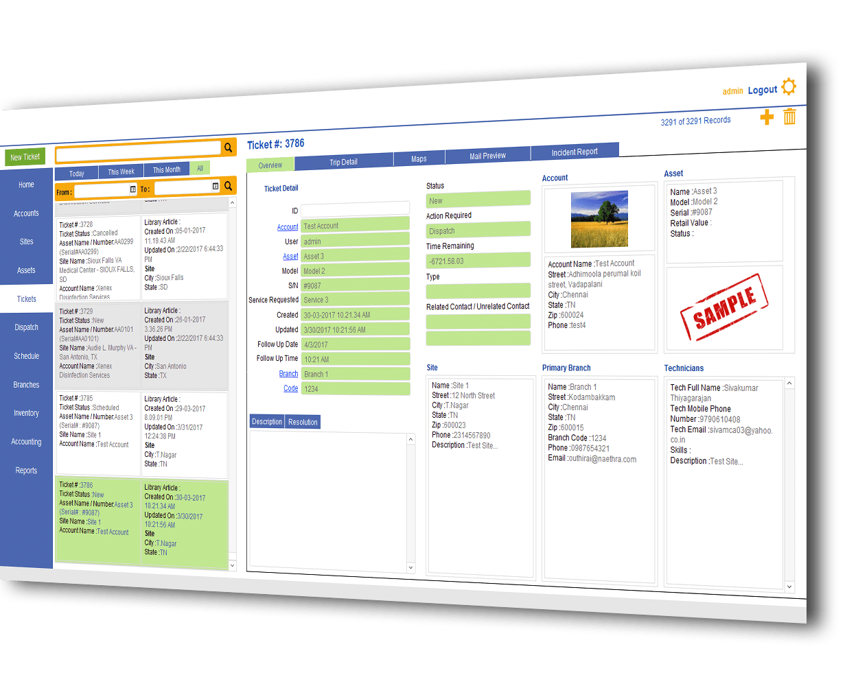 Maintenance and service management system3