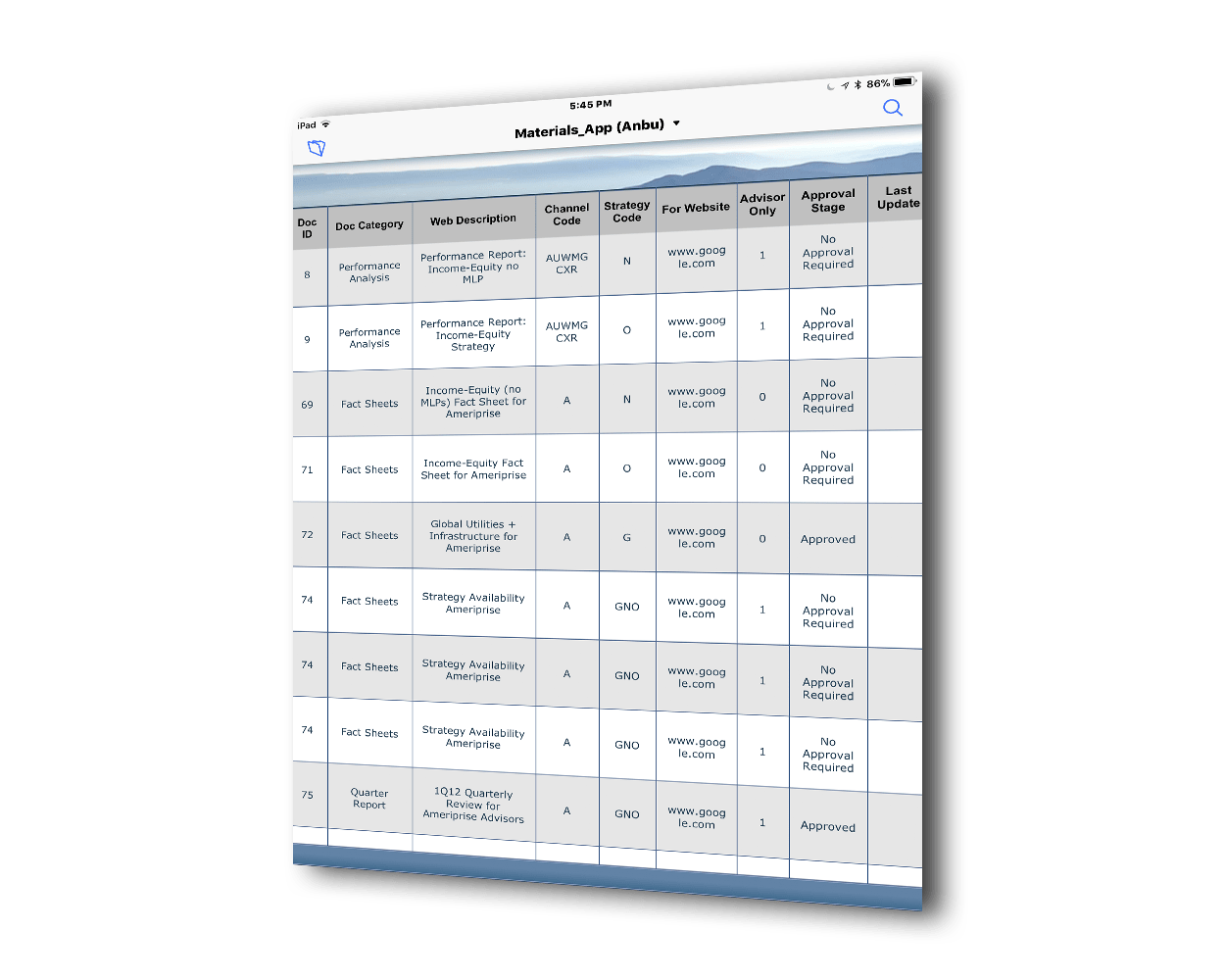materials management system12