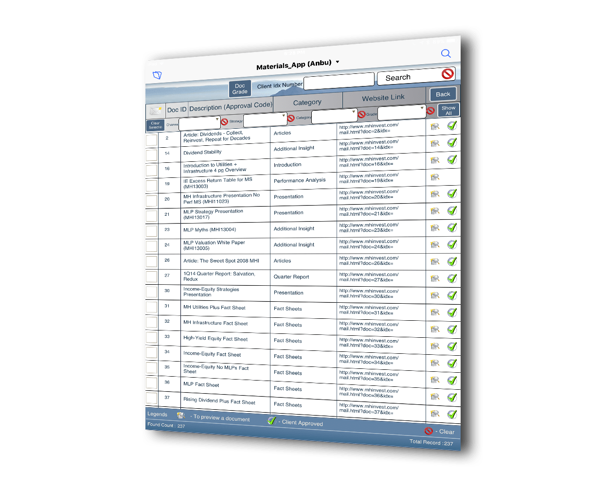 materials management system