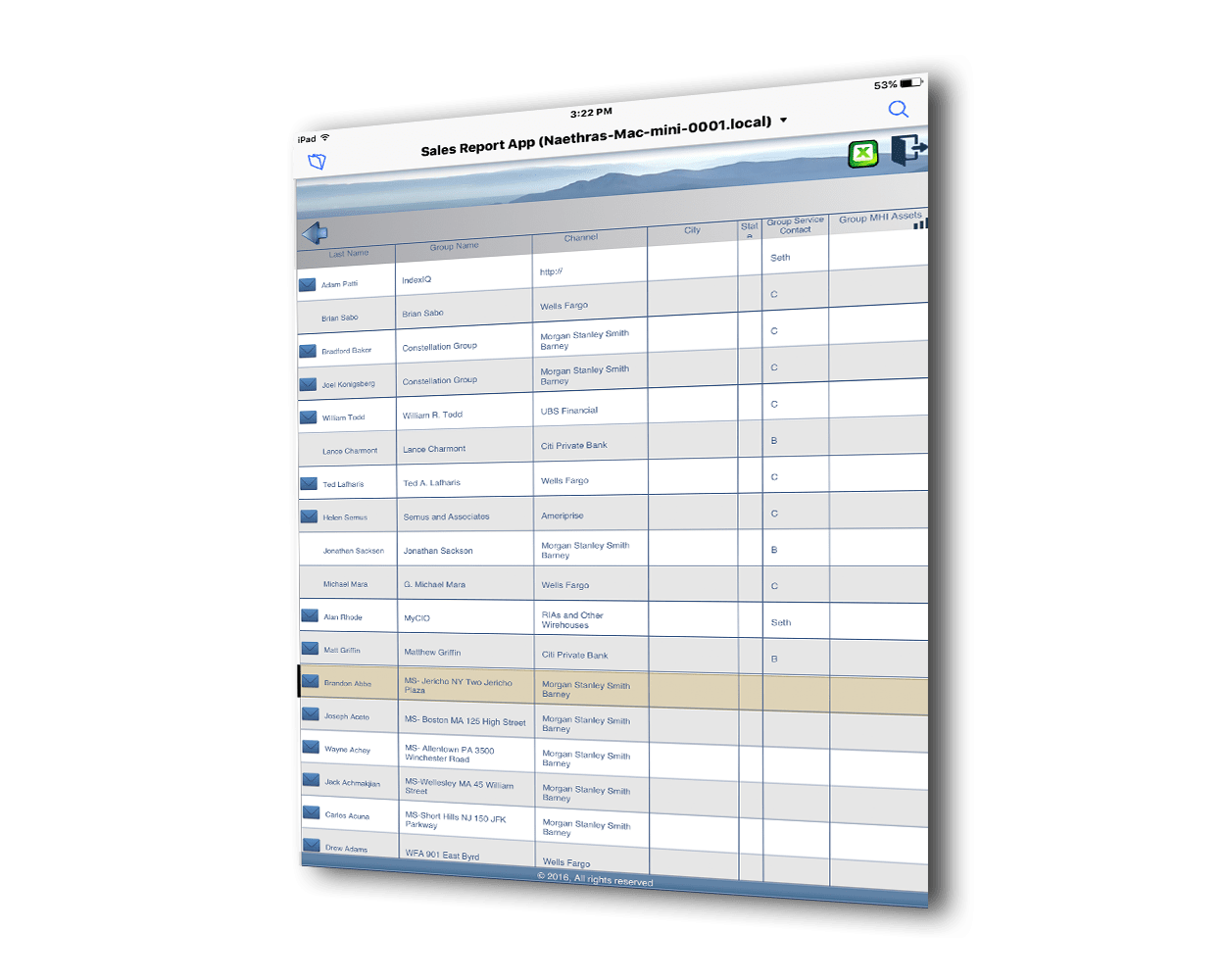 sales reporting system